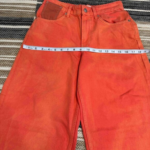 Free People We The Free Waterfalls Baggy Wide Leg Jean Zip Fly Oklahoma Sun 24S - Picture 10 of 16